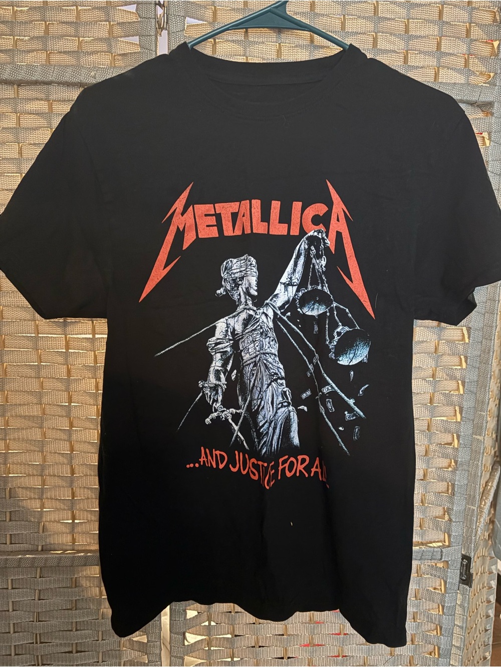 Metallica Men's Black Graphic Tee - ...And Justice For All Artwork